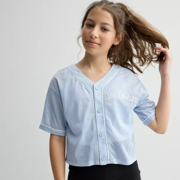 Детская бейсбольная футболка с коротким рукавом для девочек 7-16 лет B.O.Y., синий
Детская бейсбольная футболка с коротким рукавом для девочек 7-16 лет B.O.Y., синий
