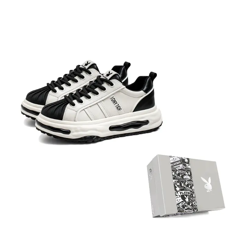 Playboy Мужские скейтерские кроссовки низкие бежево-красные белые хаки белые черно-белые, цвет White Black 
Playboy Мужские скейтерские кроссовки низкие бежево-красные белые хаки белые черно-белые, цвет White Black