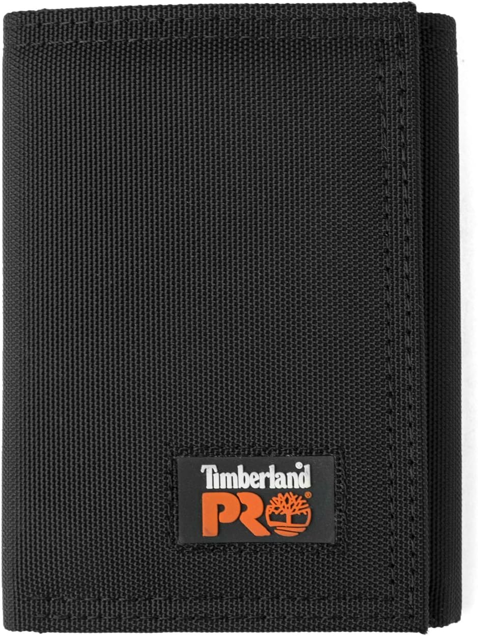 Timberland PRO мужской кошелек-трифолд из Cordura Nylon с RFID-защитой и окошком для удостоверения личности, Black
Timberland PRO мужской кошелек-трифолд из Cordura Nylon с RFID-защитой и окошком для удостоверения личности, Black