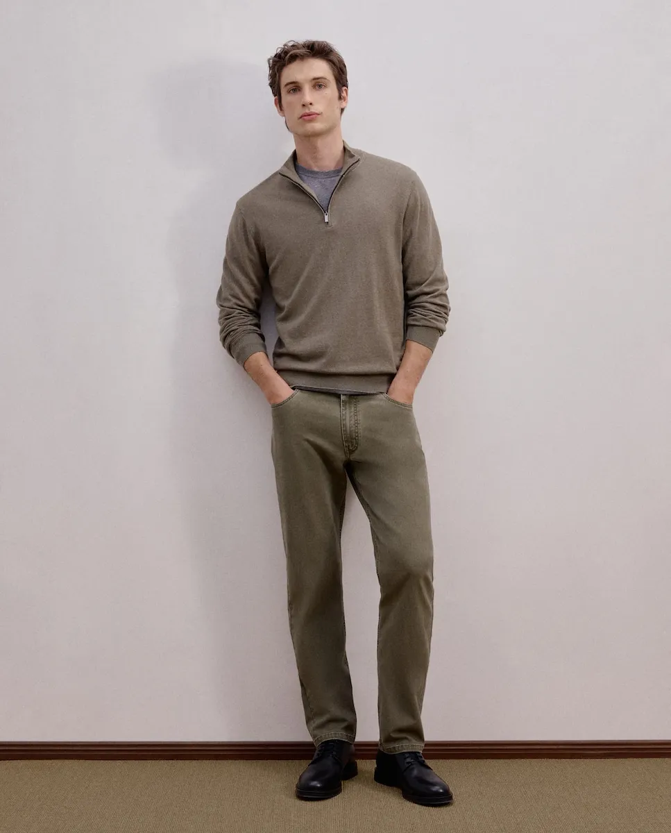 Мужские брюки с пятью карманами, спортивного стиля, обычного кроя, из хлопка с эластаном Dustin, зеленый
Мужские брюки с пятью карманами, спортивного стиля, обычного кроя, из хлопка с эластаном Dustin, зеленый