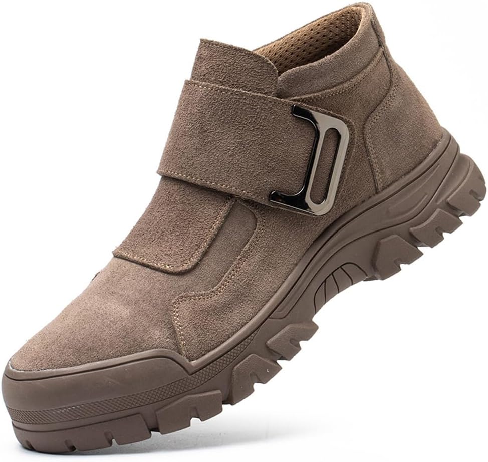 Ботинки QINGCOMFACAI с защищенным носком из стали для мужчин и женщин, устойчивые к проколам, противоскользящие, безопасные, комфортные, неразрушимые, с композитным носком для строителей и сварщиков, коричневый
Ботинки QINGCOMFACAI с защищенным носком из стали для мужчин и женщин, устойчивые к проколам, противоскользящие, безопасные, комфортные, неразрушимые, с композитным носком для строителей и сварщиков, коричневый