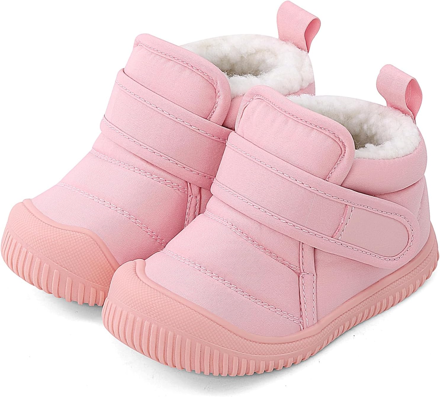 MK MATT KEELY Детская зимняя обувь для мальчиков и девочек, малышей, с плюшевой подкладкой, снежные ботинки, мягкая подошва, нескользящие, для прогулок на улице, сапожки с искусственным мехом, Pink-1
MK MATT KEELY Детская зимняя обувь для мальчиков и девочек, малышей, с плюшевой подкладкой, снежные ботинки, мягкая подошва, нескользящие, для прогулок на улице, сапожки с искусственным мехом, Pink-1