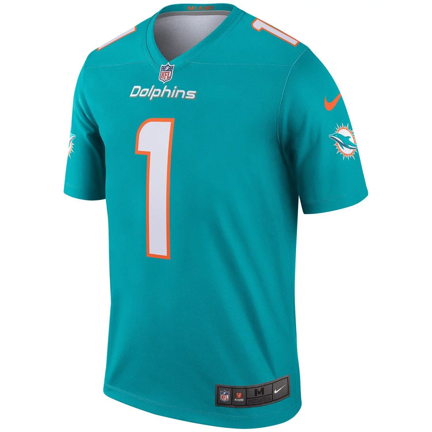 Мужское джерси Tua Tagovailoa Aqua Miami Dolphins Legend Nike
Мужское джерси Tua Tagovailoa Aqua Miami Dolphins Legend Nike