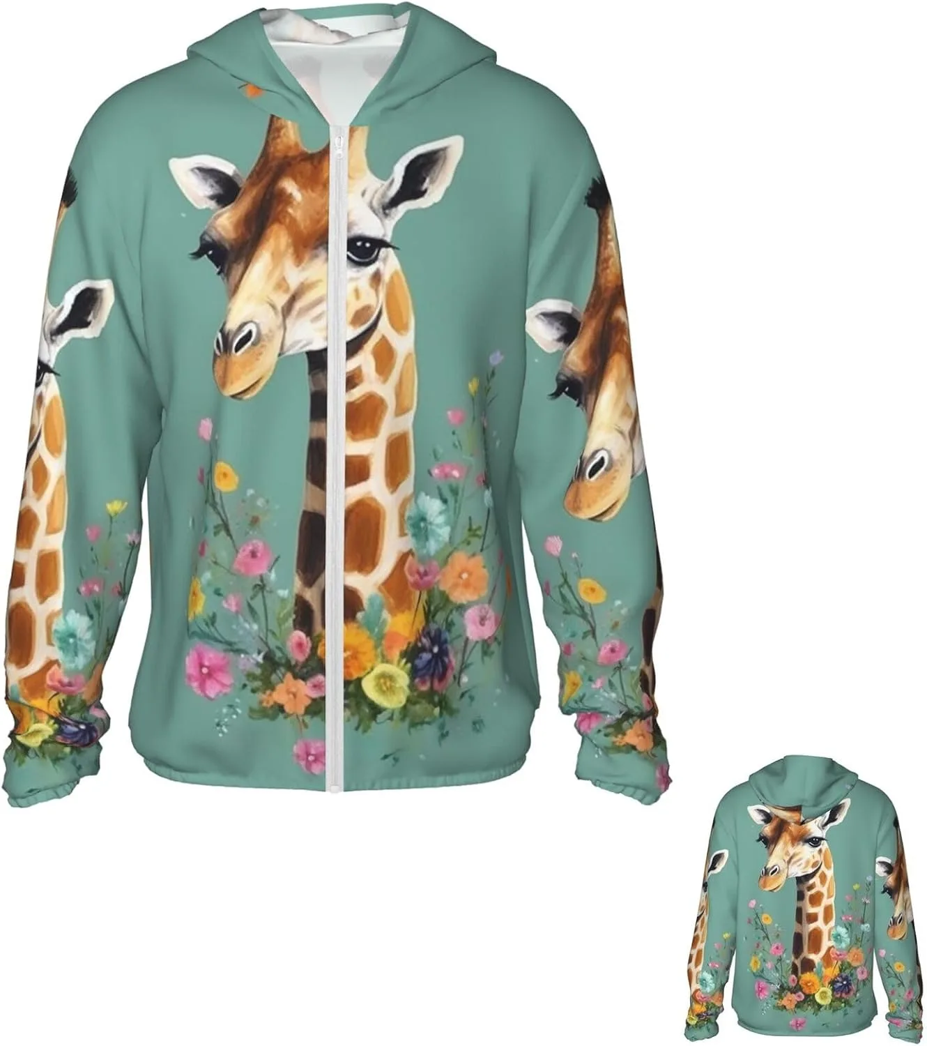 Толстовка с капюшоном Giraffe with flowers для защиты от солнца UPF 50+ PPTHSNVB
Толстовка с капюшоном Giraffe with flowers для защиты от солнца UPF 50+ PPTHSNVB