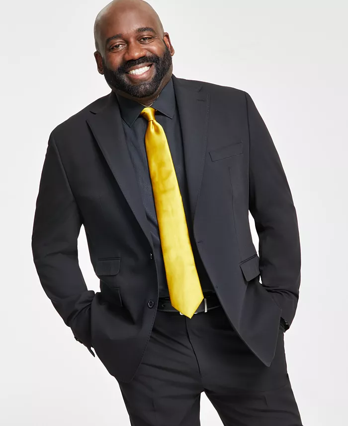 Мужской классический однобортный пиджак Solid Suit Separate Tayion Collection, черный
Мужской классический однобортный пиджак Solid Suit Separate Tayion Collection, черный