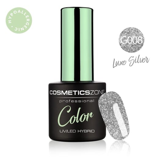 Гипоаллергенный гибридный лак для ногтей, Luxe Silver G008, 7мл Cosmetics Zone
Гипоаллергенный гибридный лак для ногтей, Luxe Silver G008, 7мл Cosmetics Zone