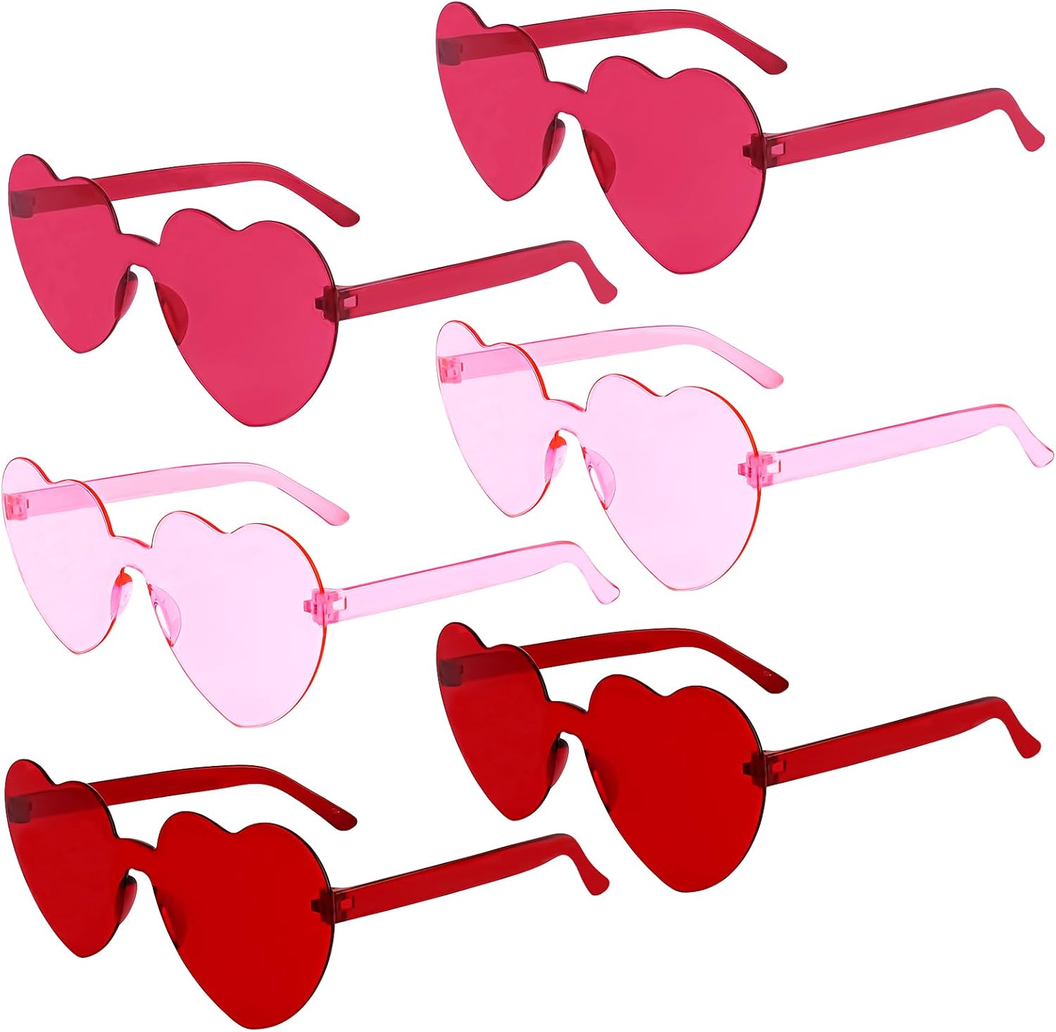 Набор из 6 солнцезащитных очков в форме сердца ко Дню святого Валентина — красные и розовые, оптом, для женщин, подарок на День святого Валентина и аксессуары для праздника KICOSY, Pink
Набор из 6 солнцезащитных очков в форме сердца ко Дню святого Валентина — красные и розовые, оптом, для женщин, подарок на День святого Валентина и аксессуары для праздника KICOSY, Pink