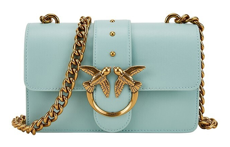 PINKO Кожаная сумка через плечо с ласточкой женская зеленая
PINKO Кожаная сумка через плечо с ласточкой женская зеленая