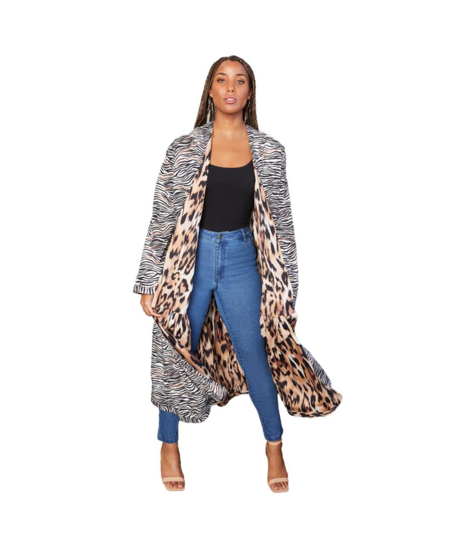Женский двусторонний кардиган с принтом June + Vie June & Vie, Natural flowy animal
Женский двусторонний кардиган с принтом June + Vie June & Vie, Natural flowy animal