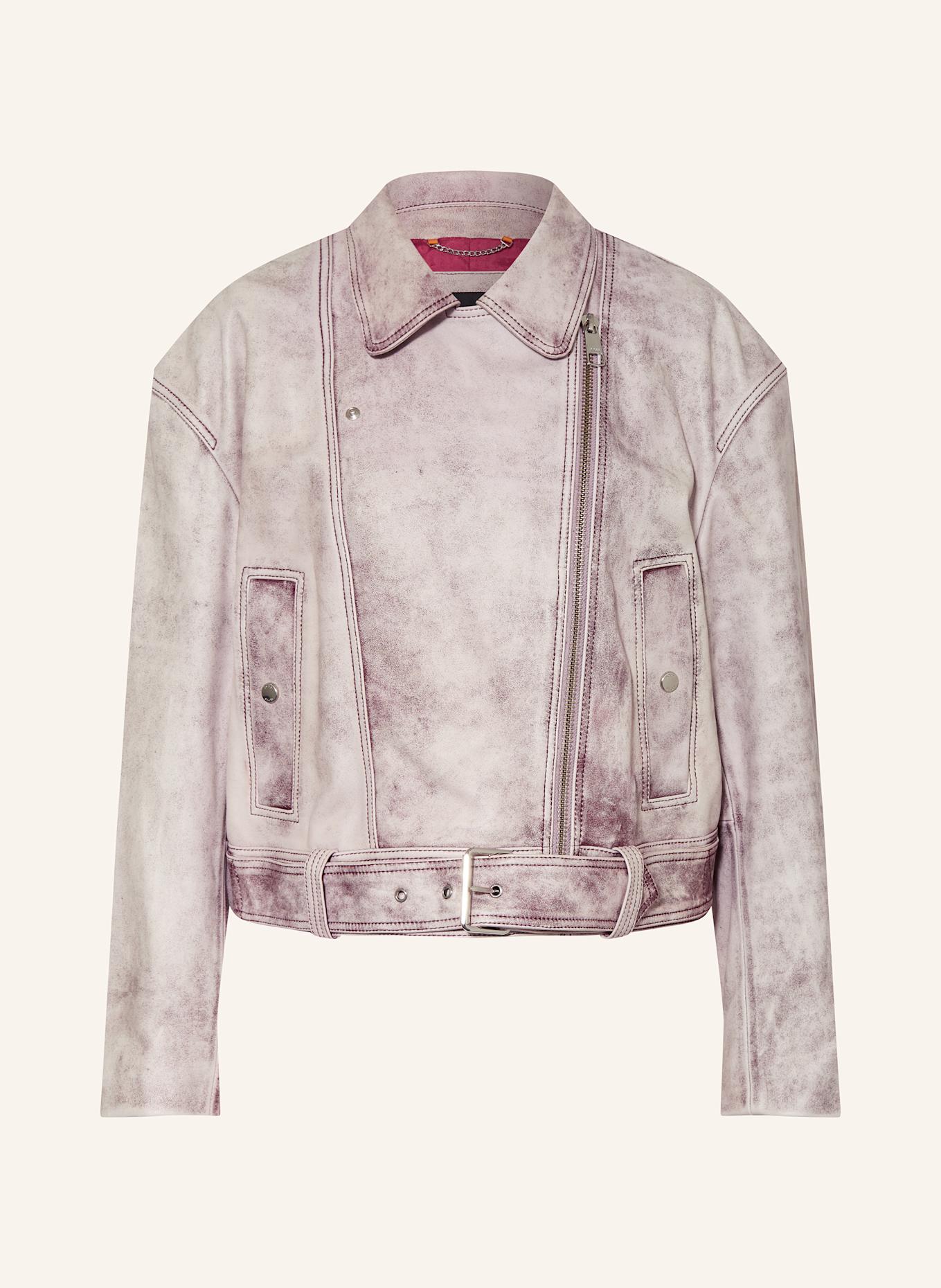 Кожаная куртка сакади Boss, розовый
Кожаная куртка сакади Boss, розовый