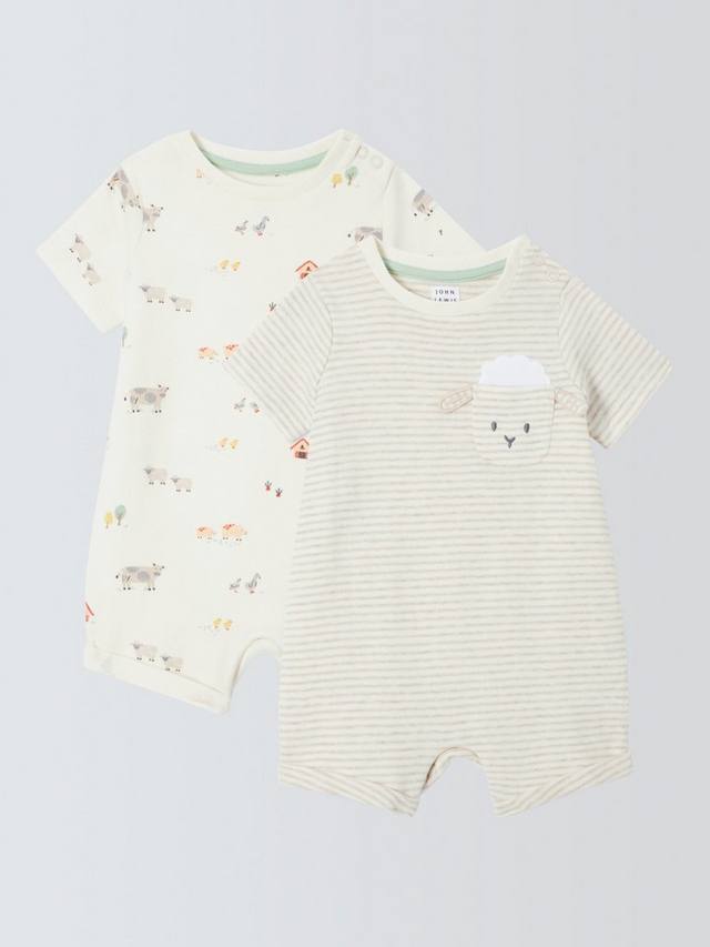 Короткий комбинезон с принтом baby farm John Lewis, кремовый
Короткий комбинезон с принтом baby farm John Lewis, кремовый