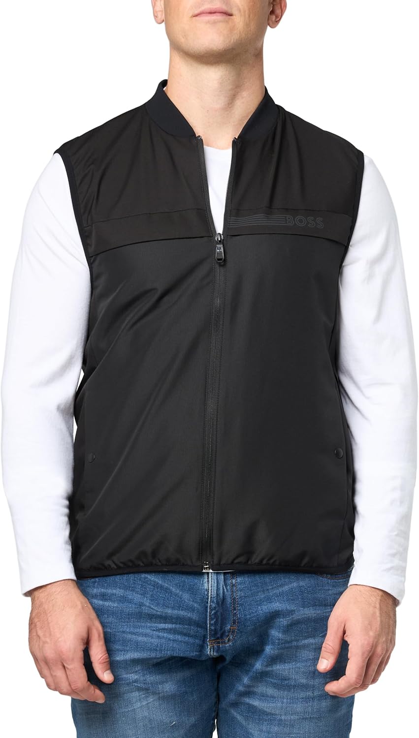 BOSS мужская легкая жилетка Ripstop Nylon, Black Currant
BOSS мужская легкая жилетка Ripstop Nylon, Black Currant