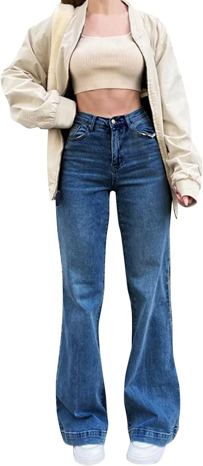 Джинсы для женщин High Waist Flare Stretchy Bell Bottoms
Джинсы для женщин High Waist Flare Stretchy Bell Bottoms