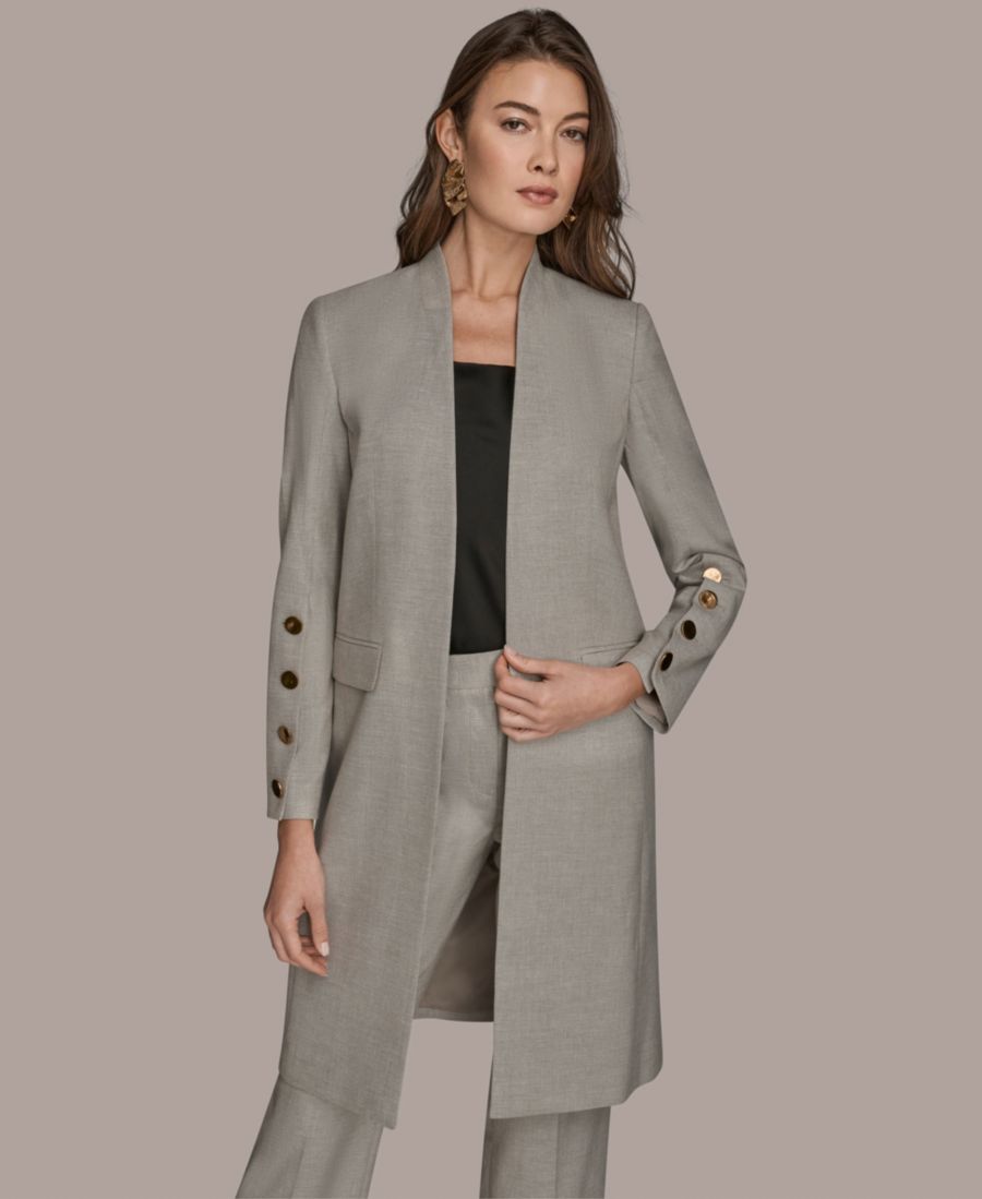 Женская куртка с открытой передней частью Donna Karan New York, Vapor Multi
Женская куртка с открытой передней частью Donna Karan New York, Vapor Multi