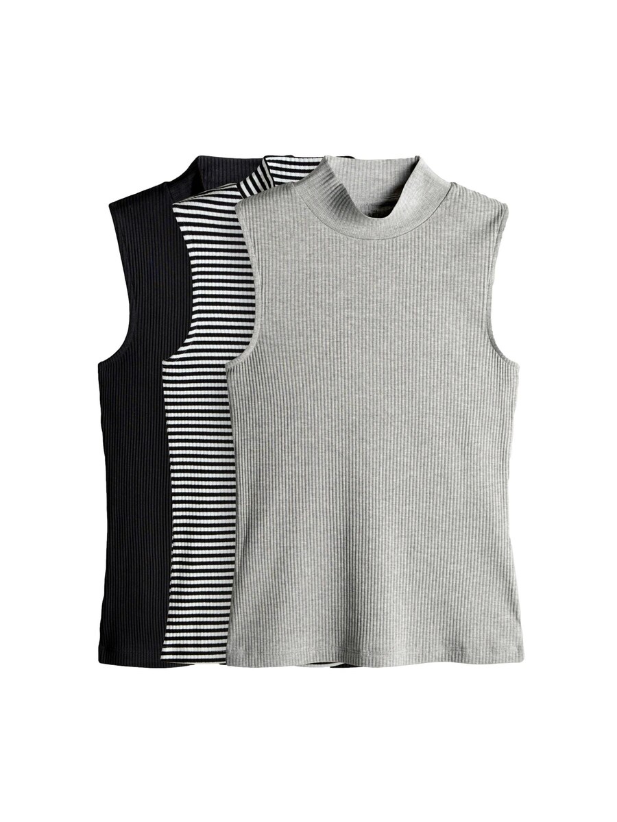 Топ The Set, светло-серый/черный/белый
Топ The Set, светло-серый/черный/белый