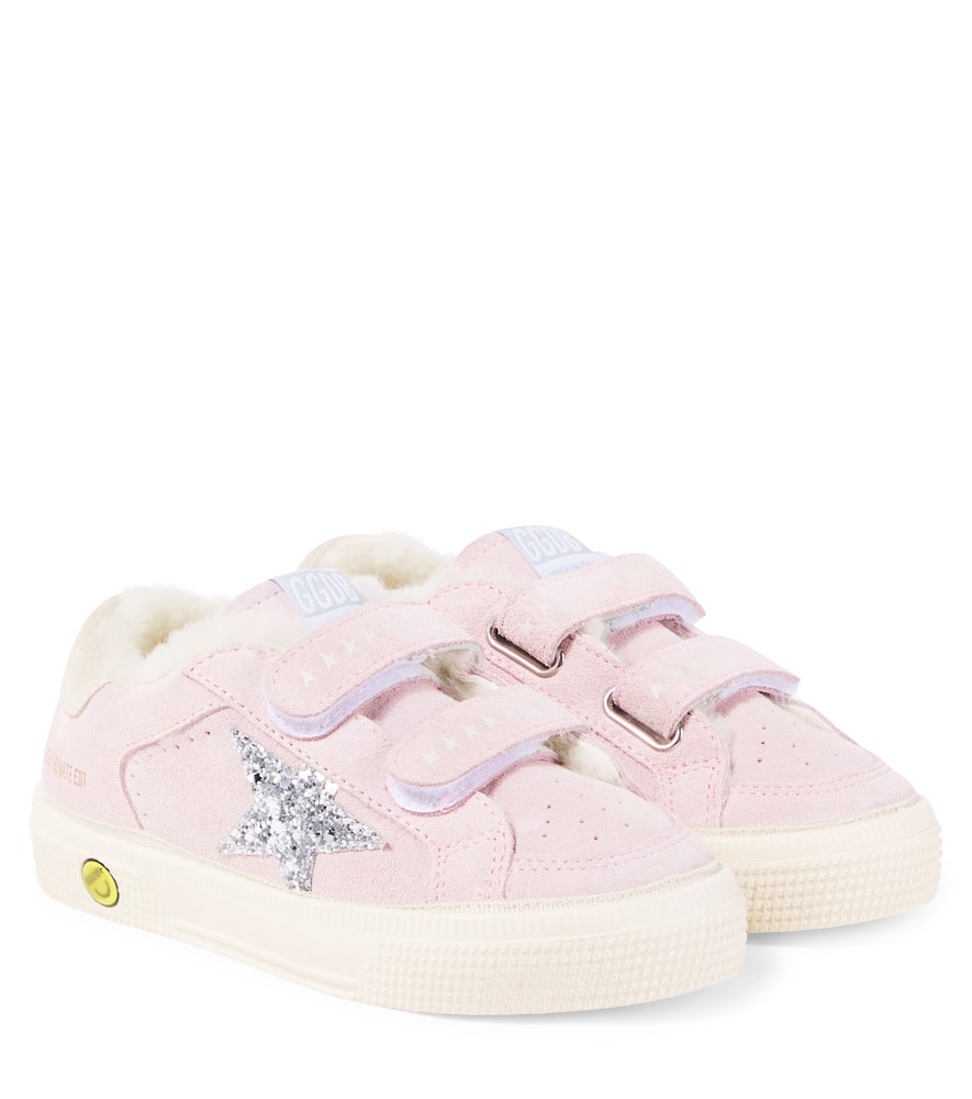 Блестящие замшевые кеды May School Golden Goose Kids, Light Pink
Блестящие замшевые кеды May School Golden Goose Kids, Light Pink