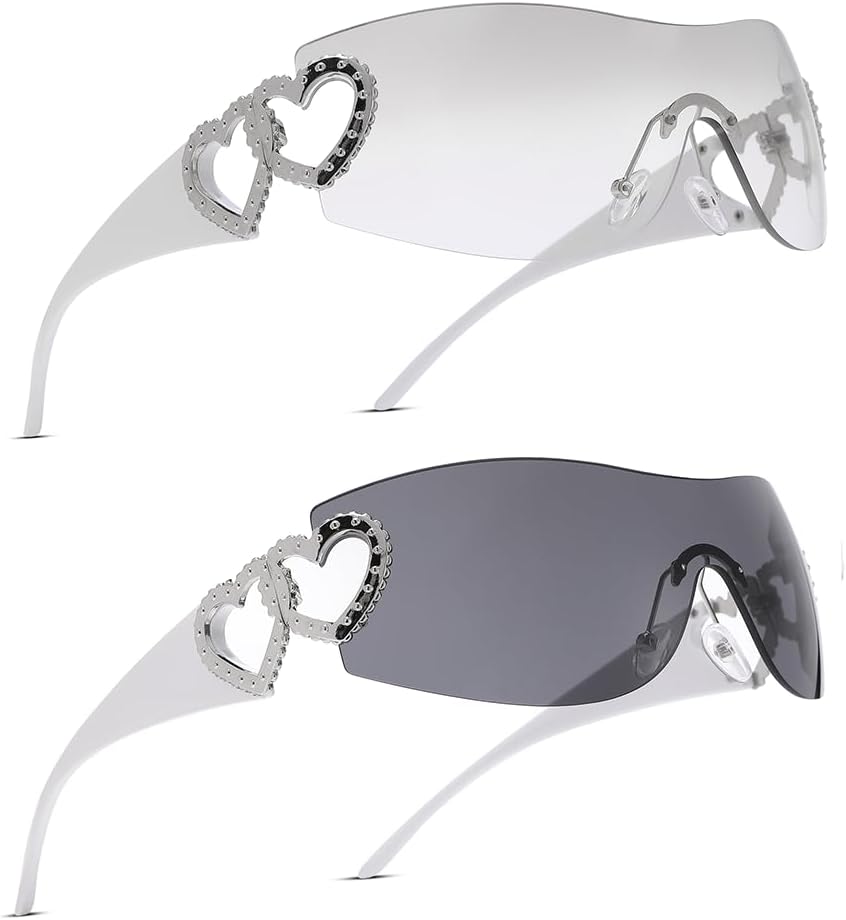 Солнцезащитные очки Pro Acme Wrap Around Rimless Sunglasses для женщин и мужчин, большие, модные, футуристические солнцезащитные очки в стиле 2000-х, C4 - White | Sliver + White | Black
Солнцезащитные очки Pro Acme Wrap Around Rimless Sunglasses для женщин и мужчин, большие, модные, футуристические солнцезащитные очки в стиле 2000-х, C4 - White | Sliver + White | Black