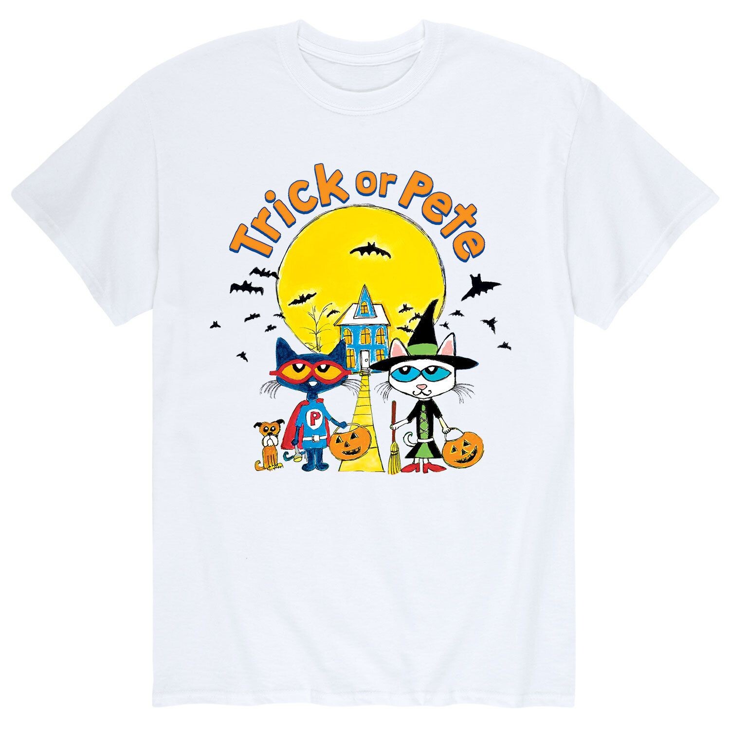 Мужская футболка Pete The Cat Trick Or Pete Licensed Character 
Мужская футболка Pete The Cat Trick Or Pete Licensed Character