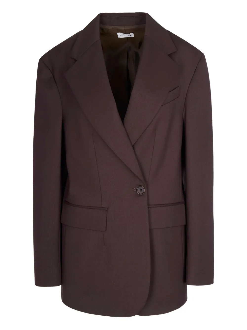 Блейзер на одной пуговице P.A.R.O.S.H., коричневый
Блейзер на одной пуговице P.A.R.O.S.H., коричневый