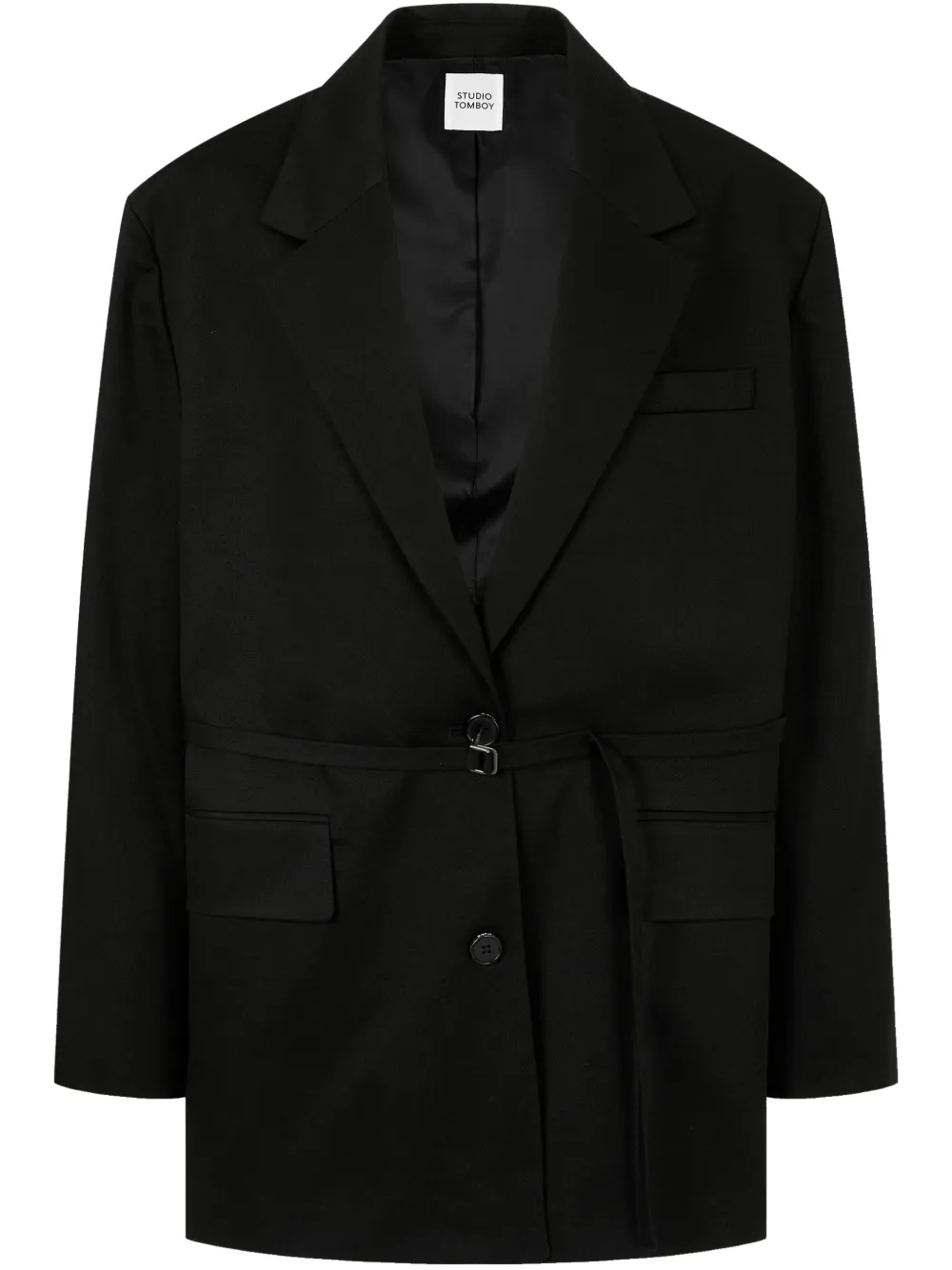Блейзер с поясом STUDIO TOMBOY, черный
Блейзер с поясом STUDIO TOMBOY, черный