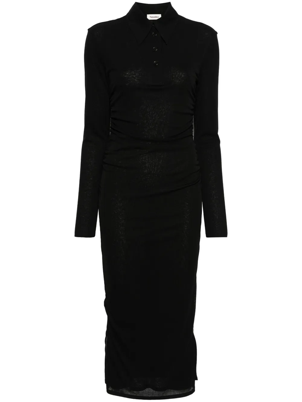 Платье макси Verity со сборками Nanushka, черный
Платье макси Verity со сборками Nanushka, черный