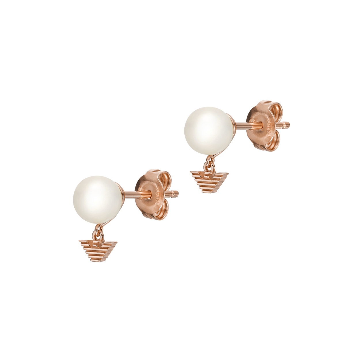 EMPORIO ARMANI Белые жемчужные серьги-гвоздики
EMPORIO ARMANI Белые жемчужные серьги-гвоздики