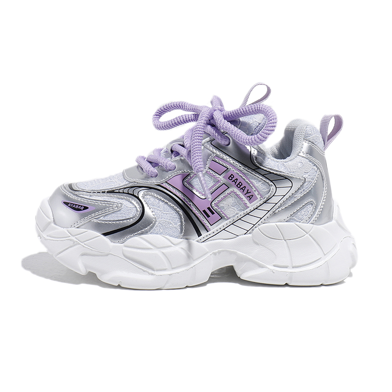 Нескользящие, легкие, амортизирующие, низкие, детские, повседневные кроссовки Babaya, серебряный/белый/фиолетовый
Нескользящие, легкие, амортизирующие, низкие, детские, повседневные кроссовки Babaya, серебряный/белый/фиолетовый