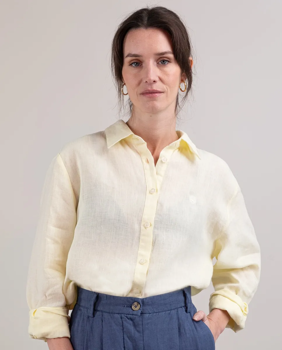 Рубашка женская из льна однотонная El Ganso, жёлтый
Рубашка женская из льна однотонная El Ganso, жёлтый