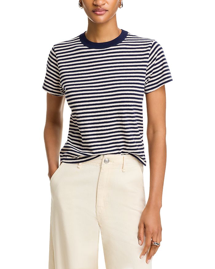 Полосатая футболка с круглым вырезом Velvet by Graham & Spencer, синий
Полосатая футболка с круглым вырезом Velvet by Graham & Spencer, синий