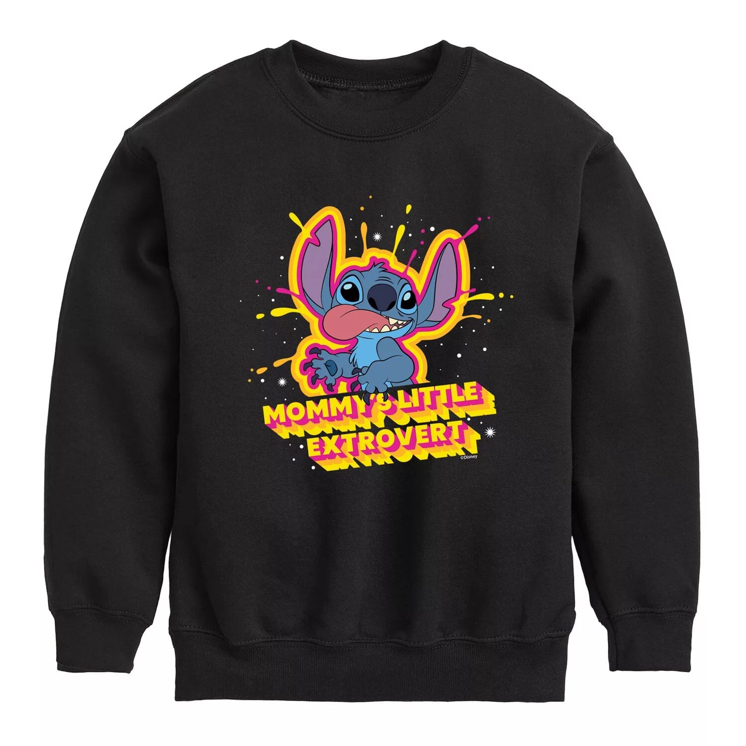 Флисовый пуловер с графическим рисунком Disney's Lilo & Stitch для мальчиков 8–20 лет Disney, черный 
Флисовый пуловер с графическим рисунком Disney's Lilo & Stitch для мальчиков 8–20 лет Disney, черный