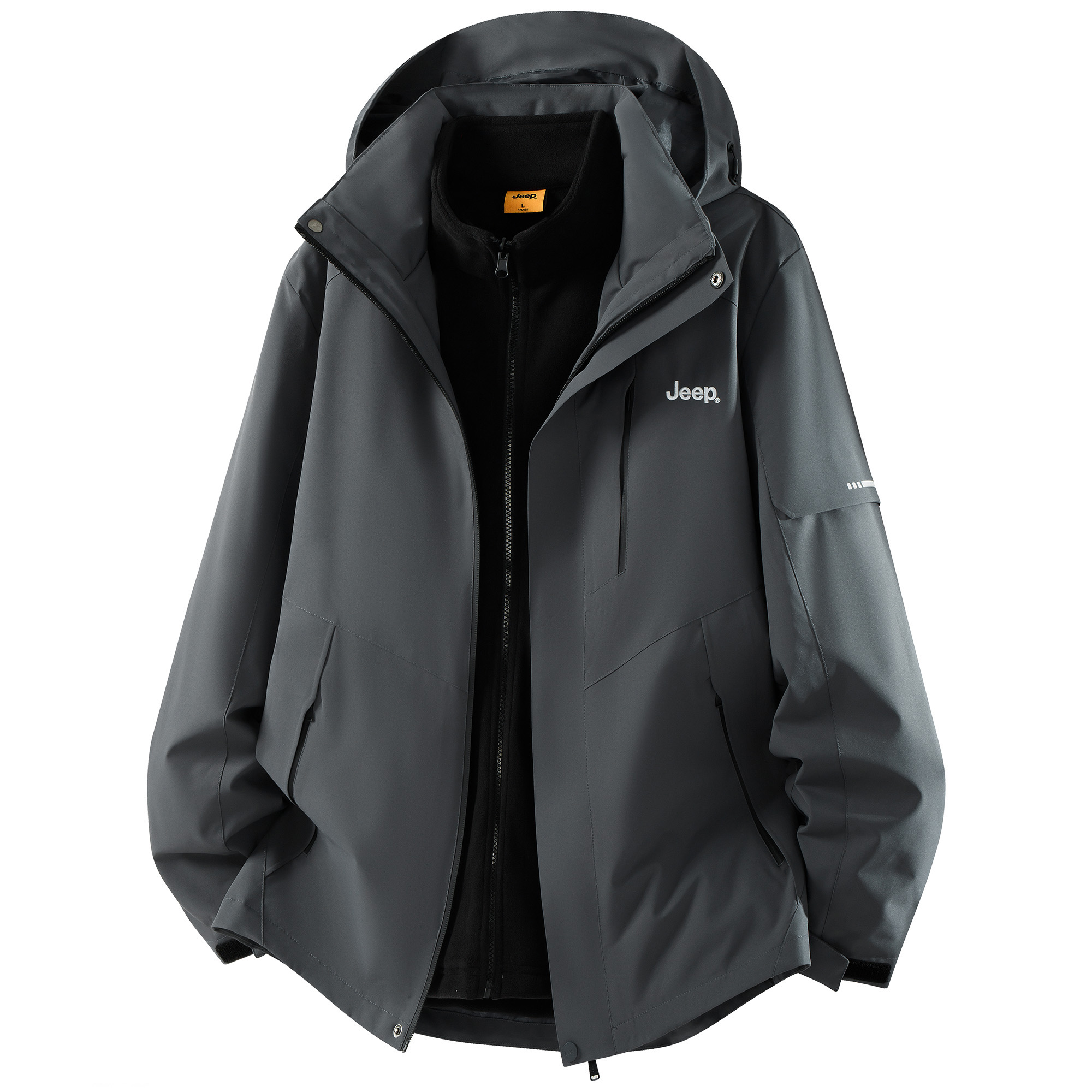 Jeep Ветровка коллекции Leisure Unisex, Dark Gray (3-in-1 LOGO Embroidery Upgraded)
Jeep Ветровка коллекции Leisure Unisex, Dark Gray (3-in-1 LOGO Embroidery Upgraded)