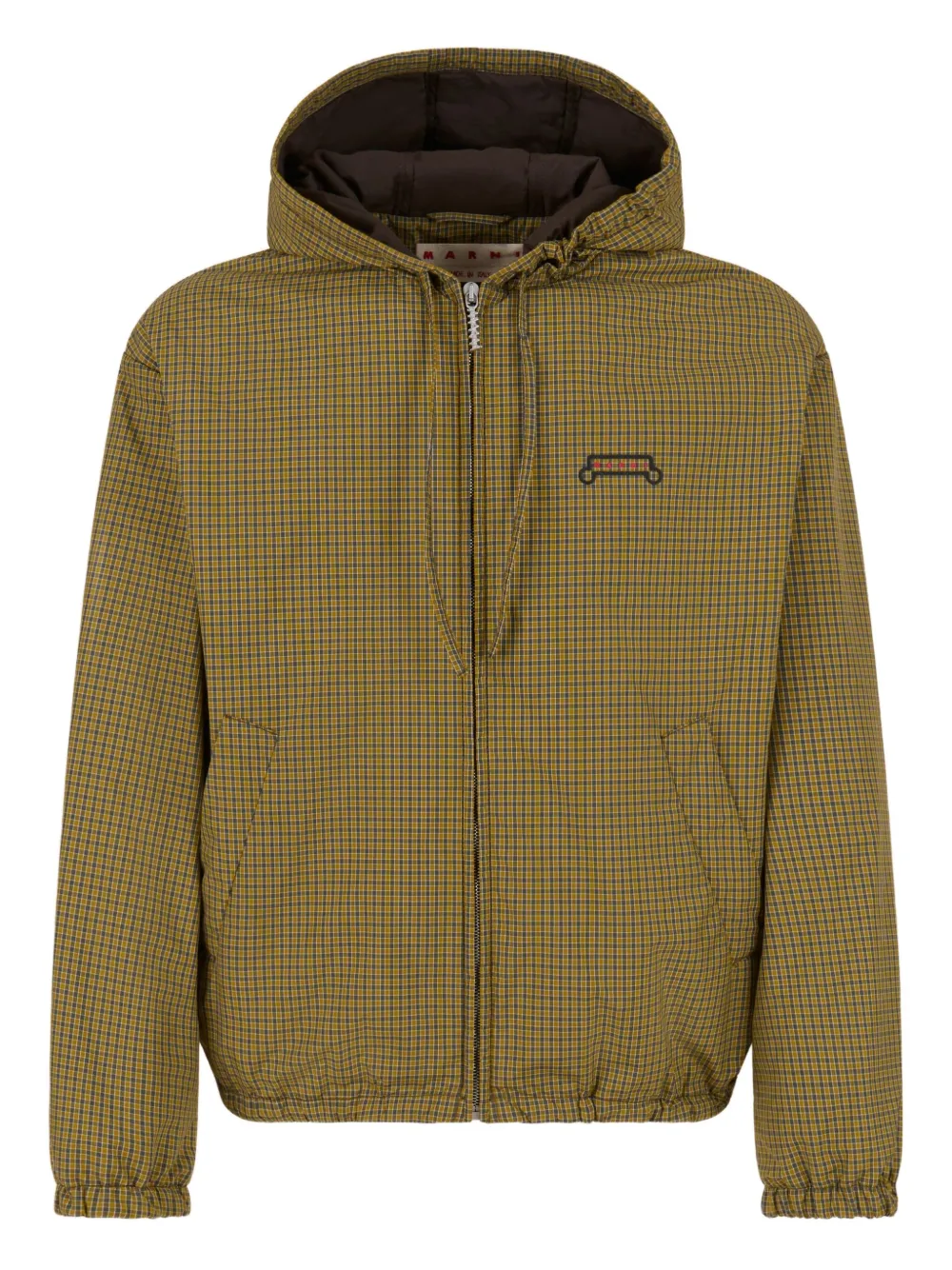 Клетчатая куртка с капюшоном Marni, зеленый
Клетчатая куртка с капюшоном Marni, зеленый