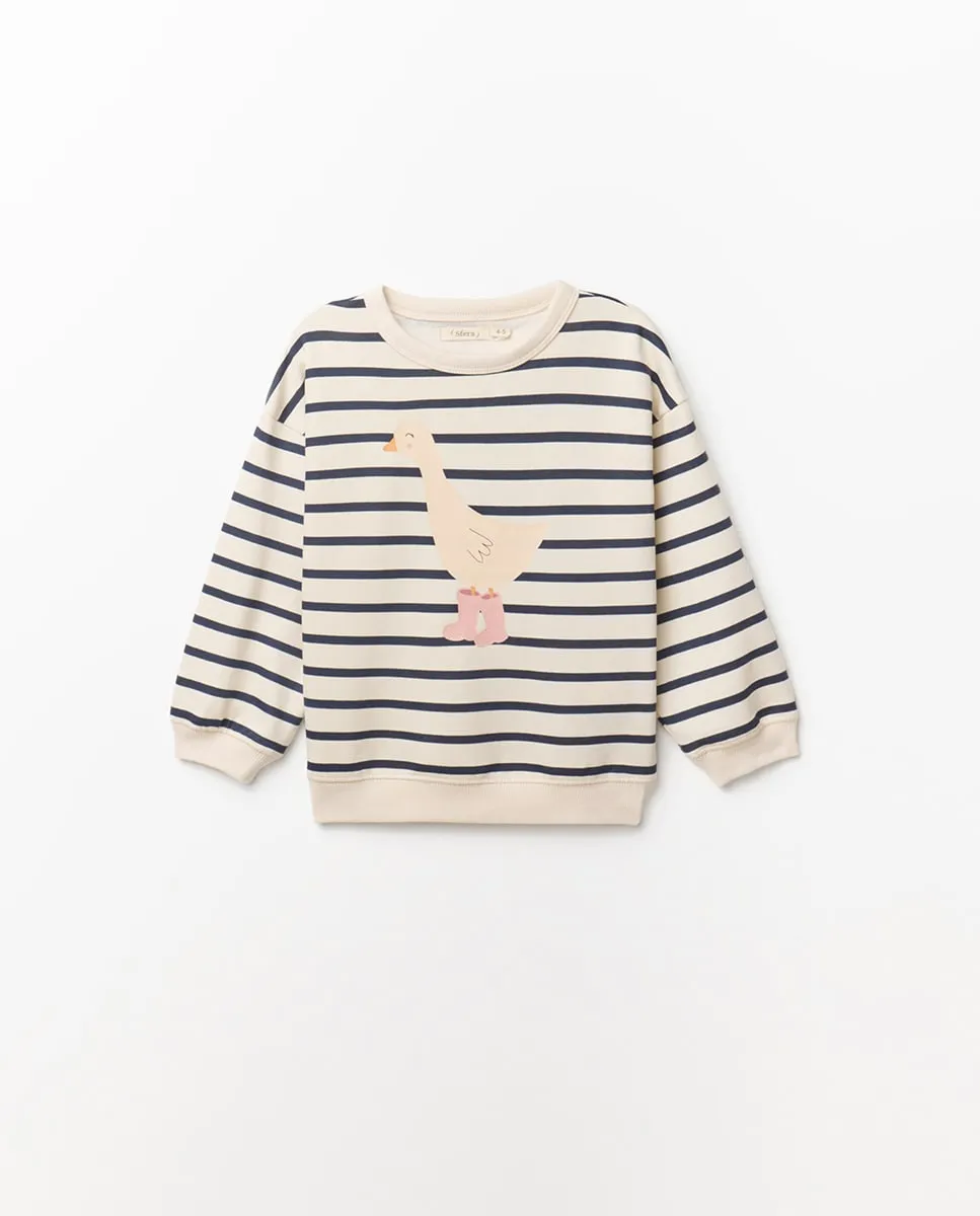 Свитшот в полоску Sfera, пастельно-розовый
Свитшот в полоску Sfera, пастельно-розовый