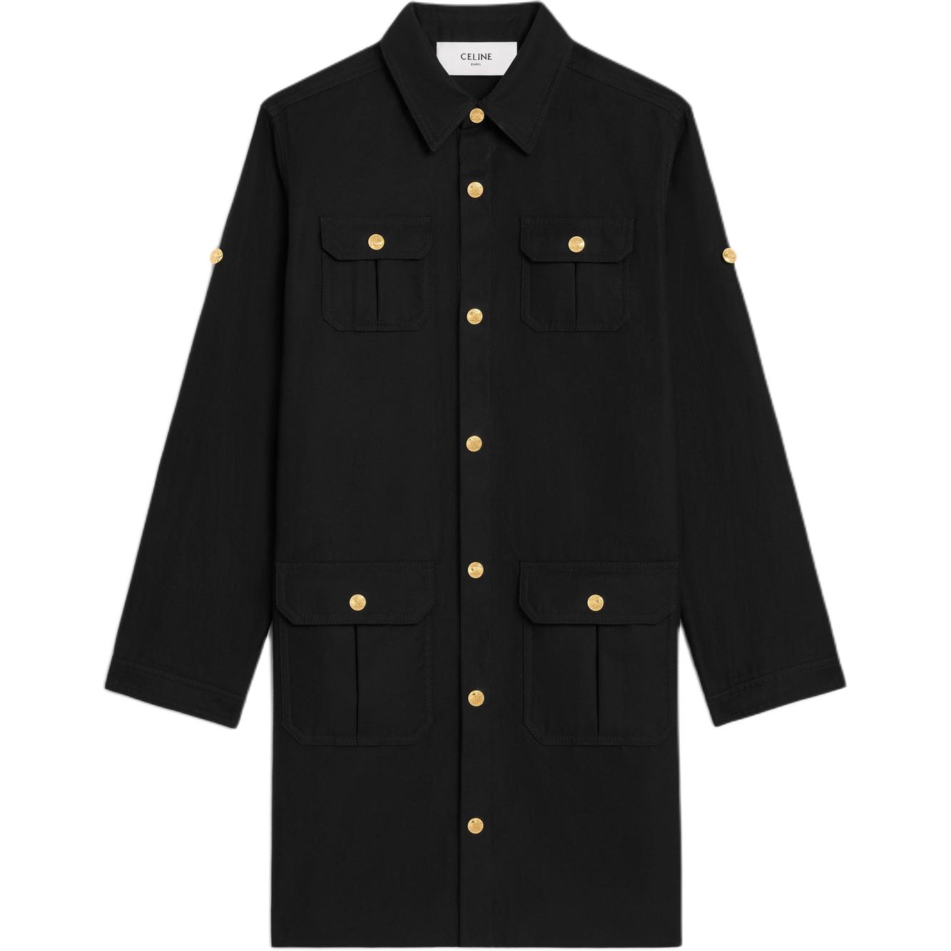 Репортер мини-платье с пуговицами CELINE, черный
Репортер мини-платье с пуговицами CELINE, черный
