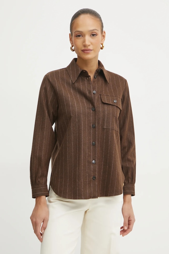 Шерстяная рубашка Marella, коричневый
Шерстяная рубашка Marella, коричневый