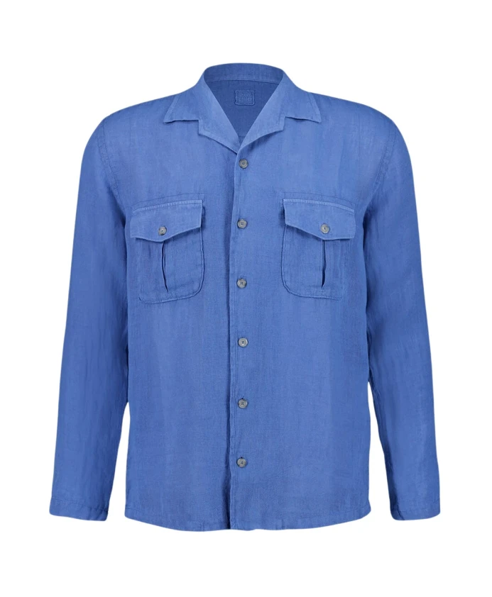 Рубашка из льна цвета индиго с карманами 120% Lino, синий
Рубашка из льна цвета индиго с карманами 120% Lino, синий