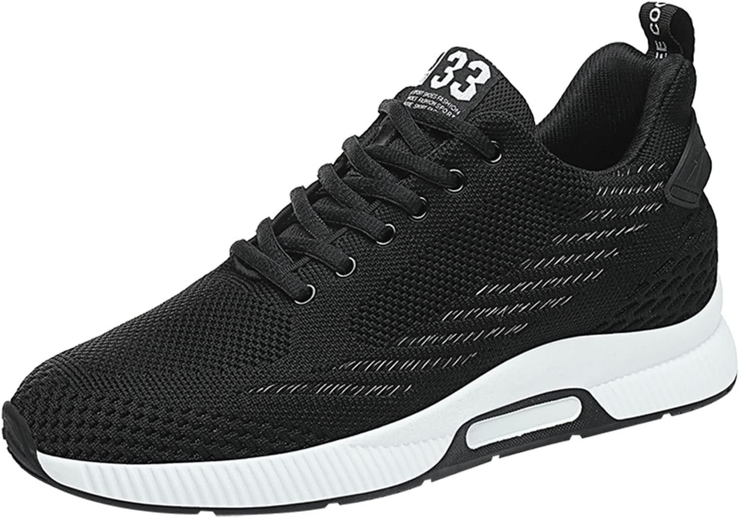 Мужские кроссовки-платформы YUKTOPA с шнуровкой, спортивные, увеличение роста на 6 см, невидимые кроссовки-подъемники, черный
Мужские кроссовки-платформы YUKTOPA с шнуровкой, спортивные, увеличение роста на 6 см, невидимые кроссовки-подъемники, черный