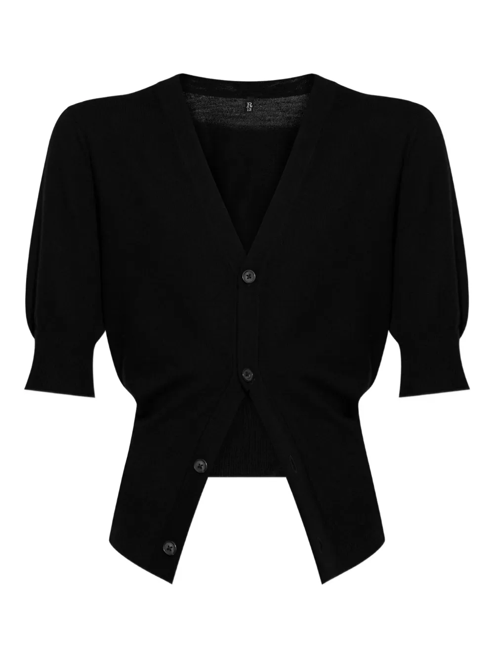 Кардиган с объемными рукавами R13, черный
Кардиган с объемными рукавами R13, черный