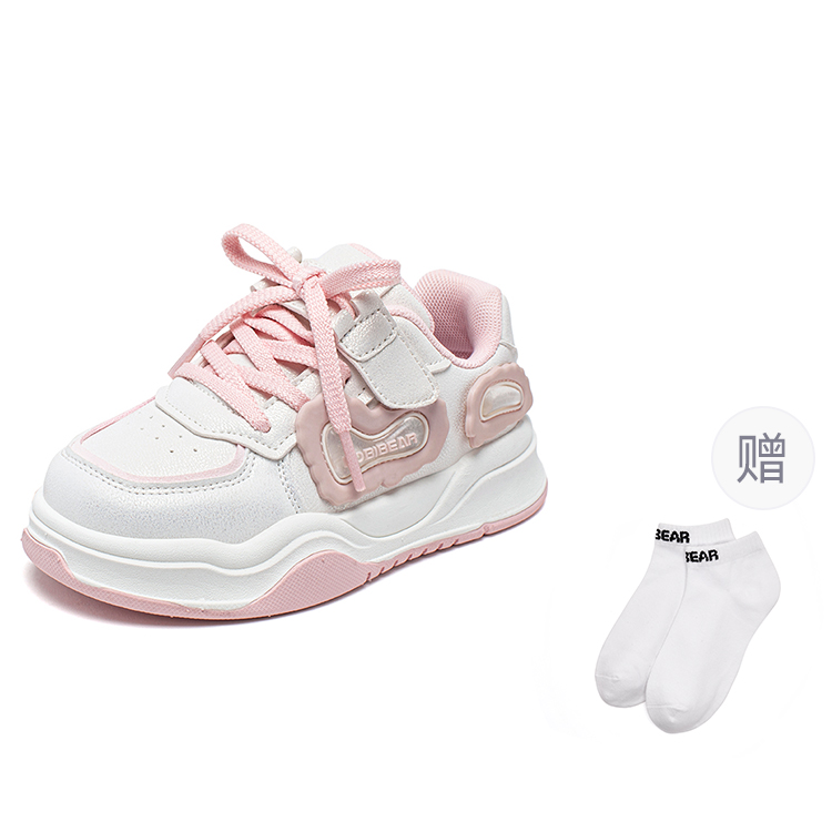 HOBIBEAR Детские кроссовки с амортизацией, износостойкие, розовые, белые, для повседневной носки
HOBIBEAR Детские кроссовки с амортизацией, износостойкие, розовые, белые, для повседневной носки