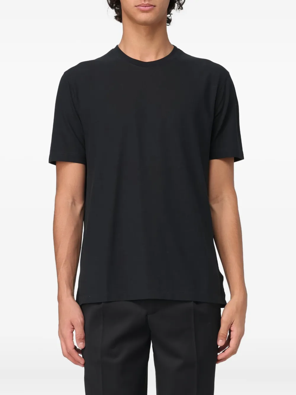 Футболка с круглым вырезом и короткими рукавами Zanone, серый 
Футболка с круглым вырезом и короткими рукавами Zanone, серый