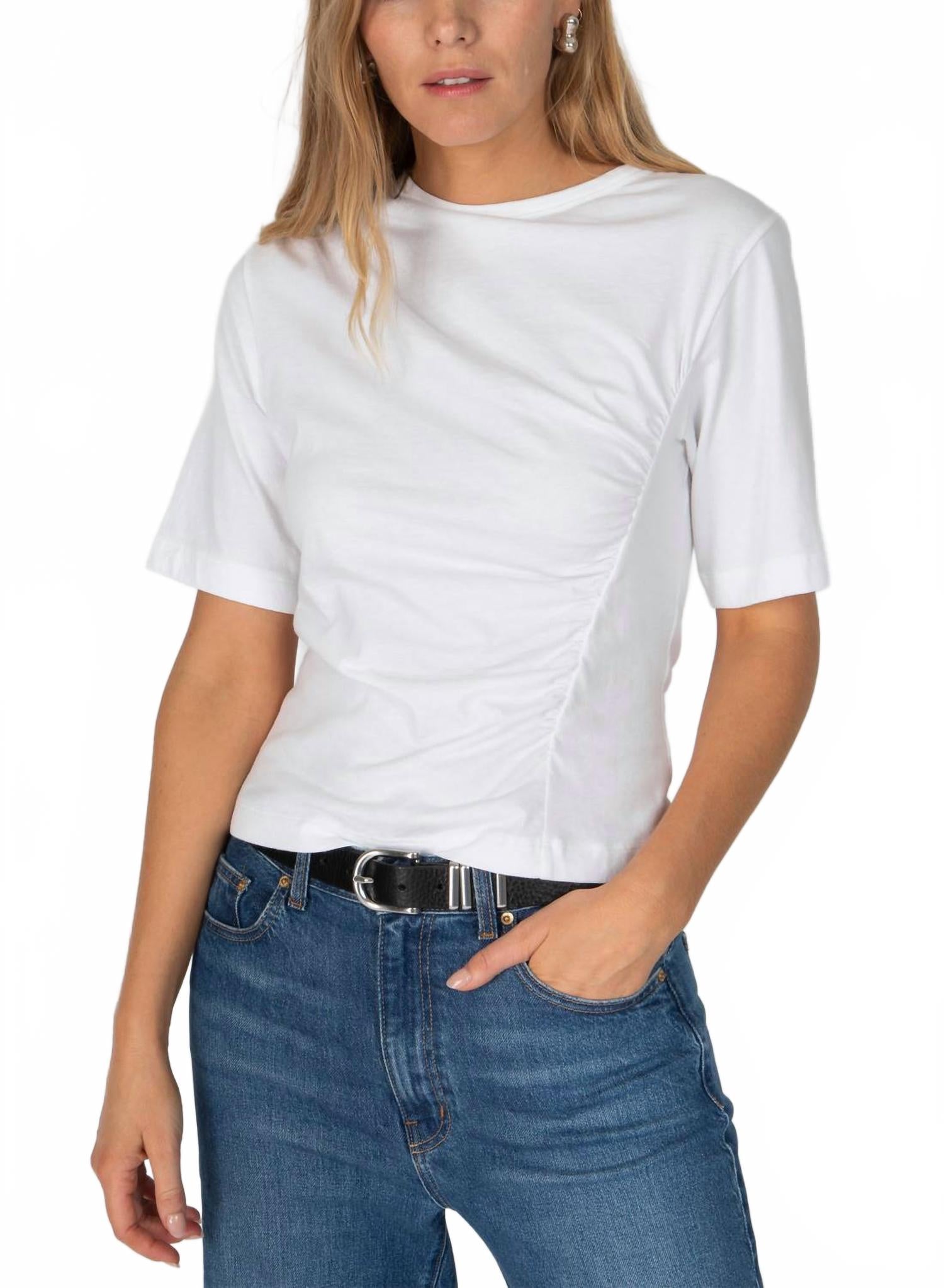 Frederic топ с рукавами 3/4 и сборками в цвете Blanc Derek Lam 10 Crosby
Frederic топ с рукавами 3/4 и сборками в цвете Blanc Derek Lam 10 Crosby