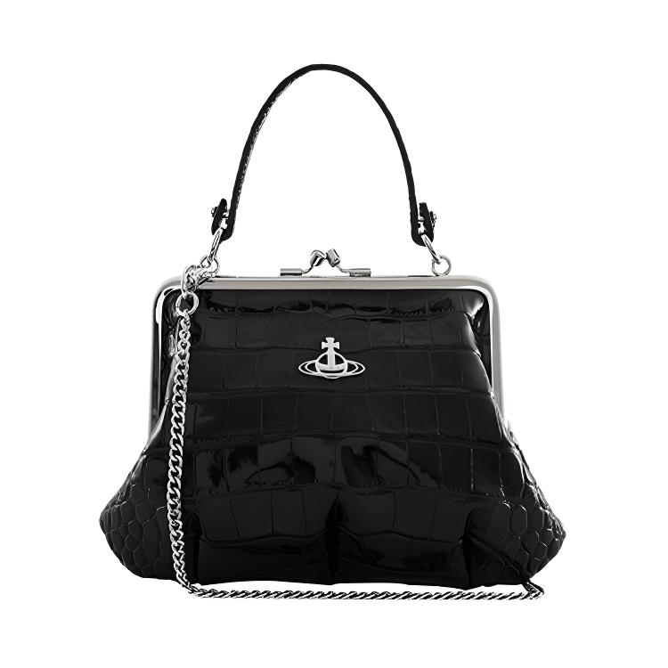 Сумка-пельмень из телячьей кожи через плечо на пояс Клатч Кошельки Vivienne Westwood черный
Сумка-пельмень из телячьей кожи через плечо на пояс Клатч Кошельки Vivienne Westwood черный