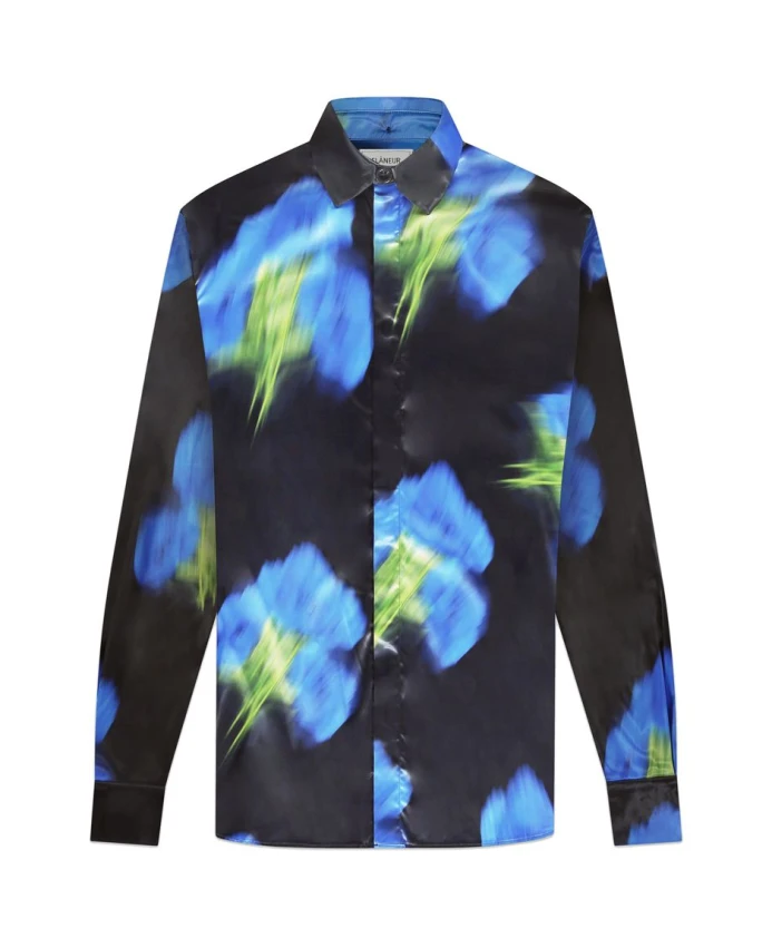 Рубашка с размытым цветочным рисунком черного цвета FlãNeur, мультиколор
Рубашка с размытым цветочным рисунком черного цвета FlãNeur, мультиколор