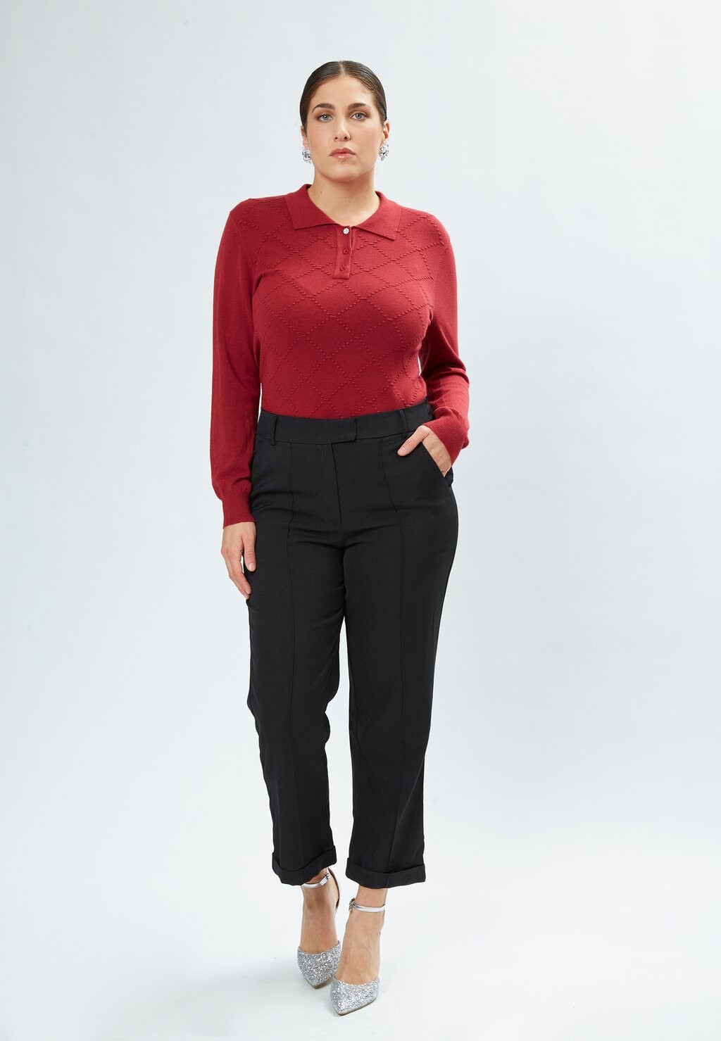 Топ с длинными рукавами Maison Form'elle, бордовый
Топ с длинными рукавами Maison Form'elle, бордовый