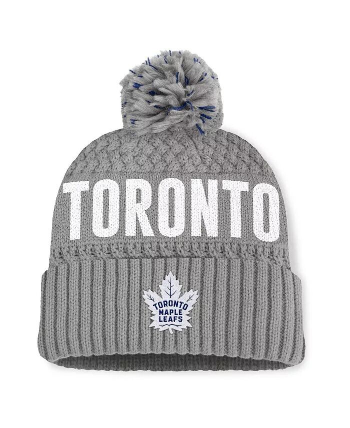 Женская серая вязаная шапка Toronto Maple Leafs Heritage Tilly с манжетами и помпоном Fanatics
Женская серая вязаная шапка Toronto Maple Leafs Heritage Tilly с манжетами и помпоном Fanatics