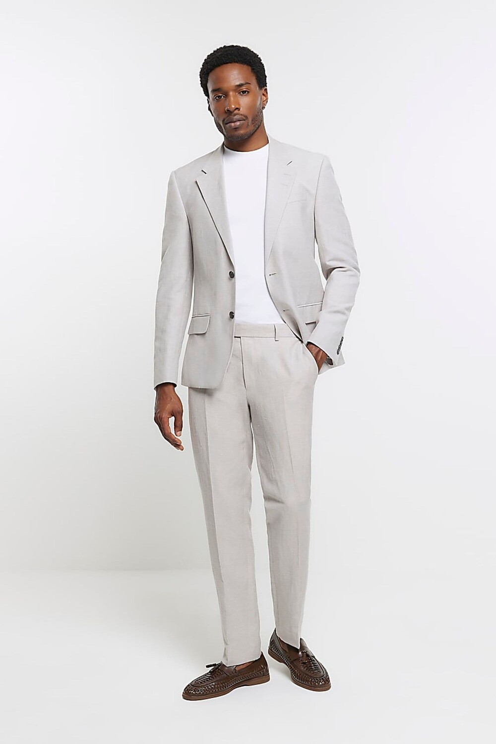 Льняной костюм: брюки River Island, серый
Льняной костюм: брюки River Island, серый