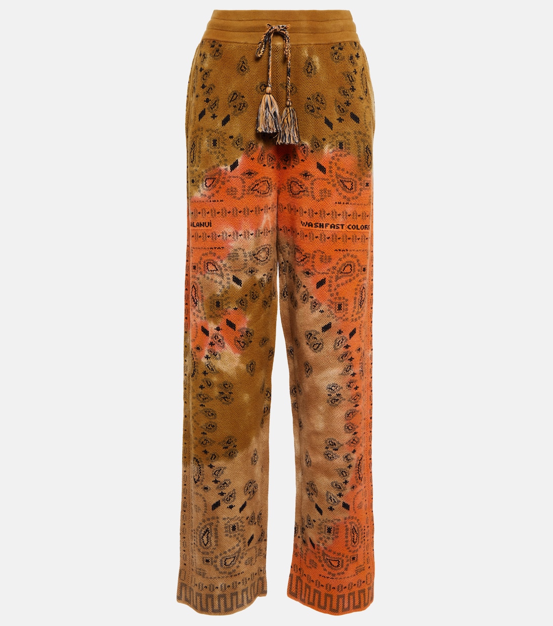 Брюки-бандана из хлопкового пике с принтом тай-дай Alanui, Copper
Брюки-бандана из хлопкового пике с принтом тай-дай Alanui, Copper