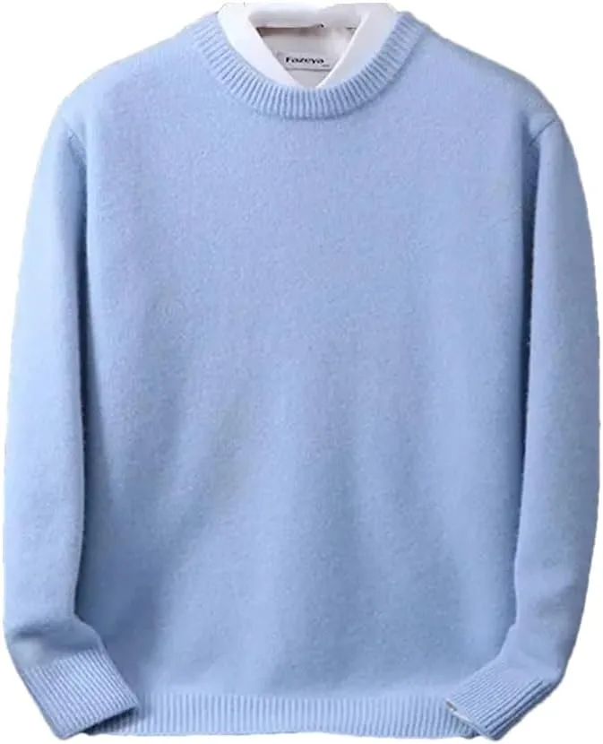 Мужской свитер с круглым вырезом, мягкий и теплый
Мужской свитер с круглым вырезом, мягкий и теплый