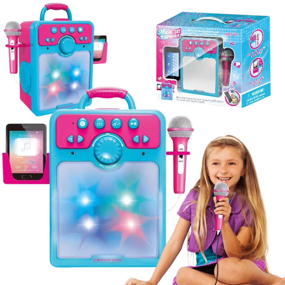 Караоке Набор Микрофон Световые Эффекты Загруженные Песни Звуки Динамик Inna marka
Караоке Набор Микрофон Световые Эффекты Загруженные Песни Звуки Динамик Inna marka