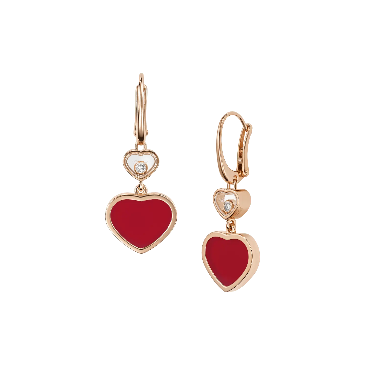 Серьги Chopard Happy Hearts - Серьги, розовое золото, бриллианты, сердолик
Серьги Chopard Happy Hearts - Серьги, розовое золото, бриллианты, сердолик